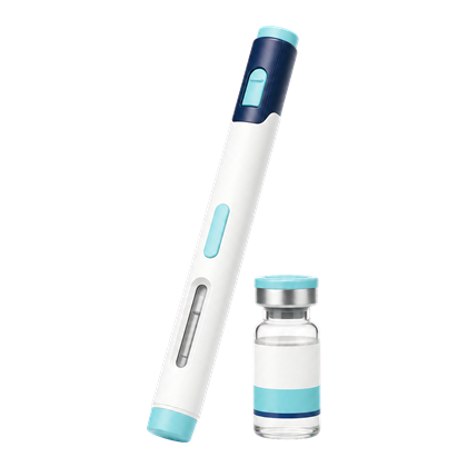 Weight management injection pen and vial illustration